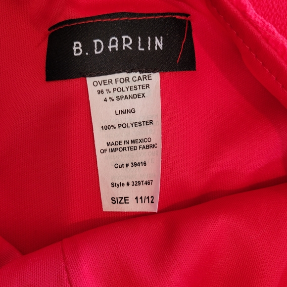 Red Ruffled Mini Dress - Picture 5 of 5